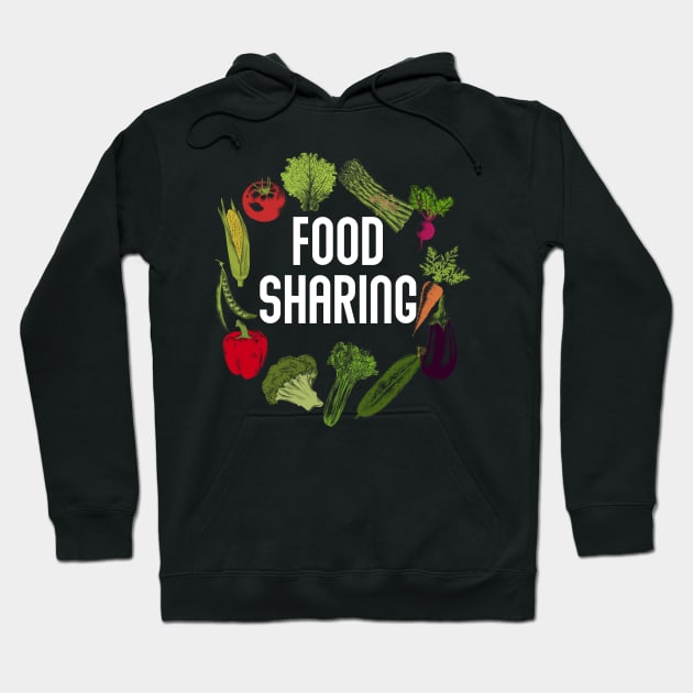 Foodsharing Cucumber Eggplant Paprika Tomato Gift Hoodie by bigD